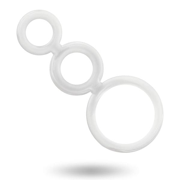 ADDICTED TOYS - RINGS SET FOR PENIS TRANSPARENT 3